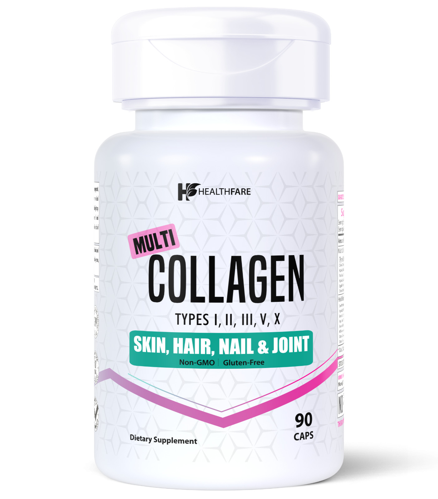 Multi Collagen Peptides I II III V X 1600mg 14 in 1 Skin Hair & Joint Health USA