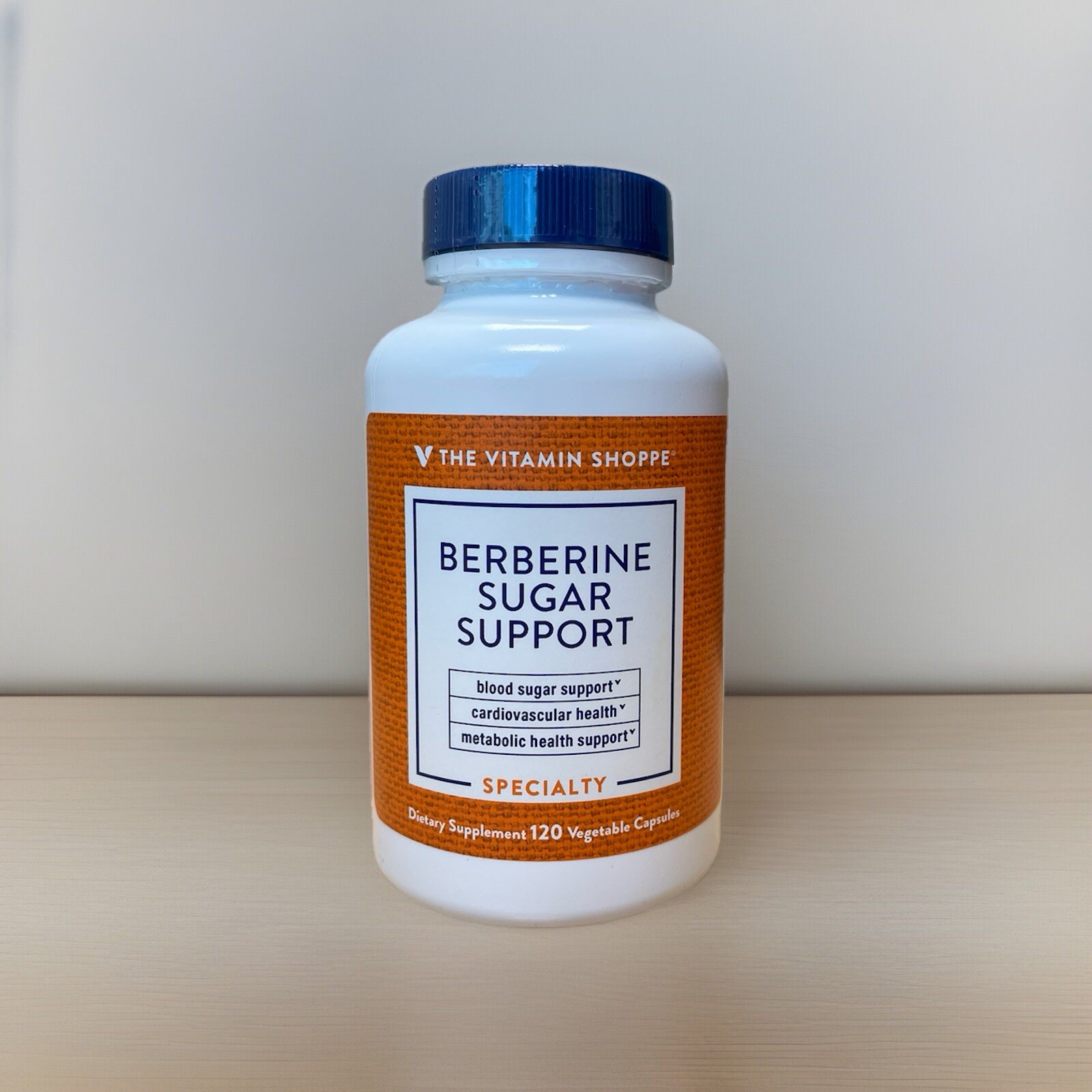 Vitamin Shoppe Berberine Sugar Support 120 Caps Metabolism & Blood Sugar Support