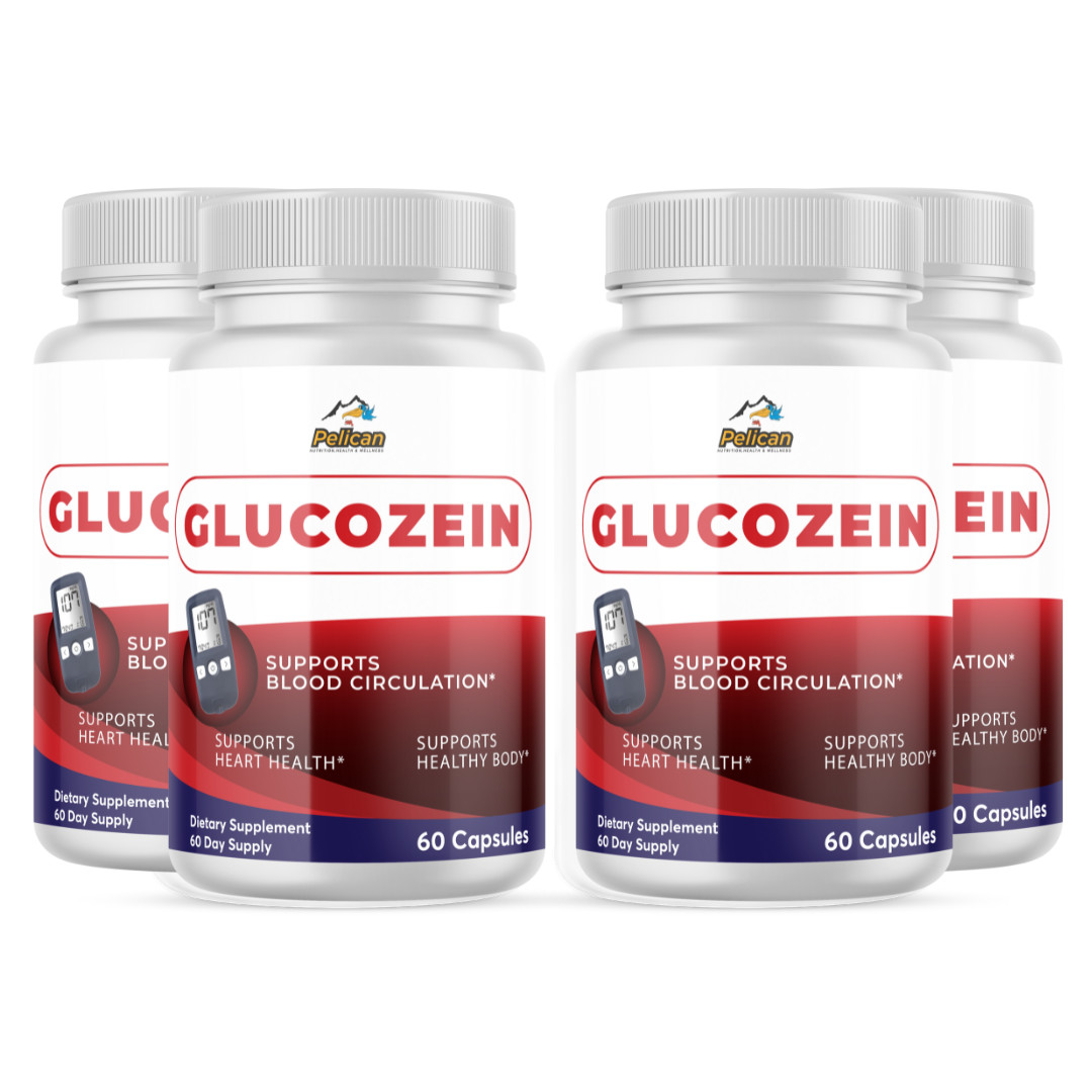 GLUCOZEIN- Blood Support- 4 Bottles- 240 Capsules