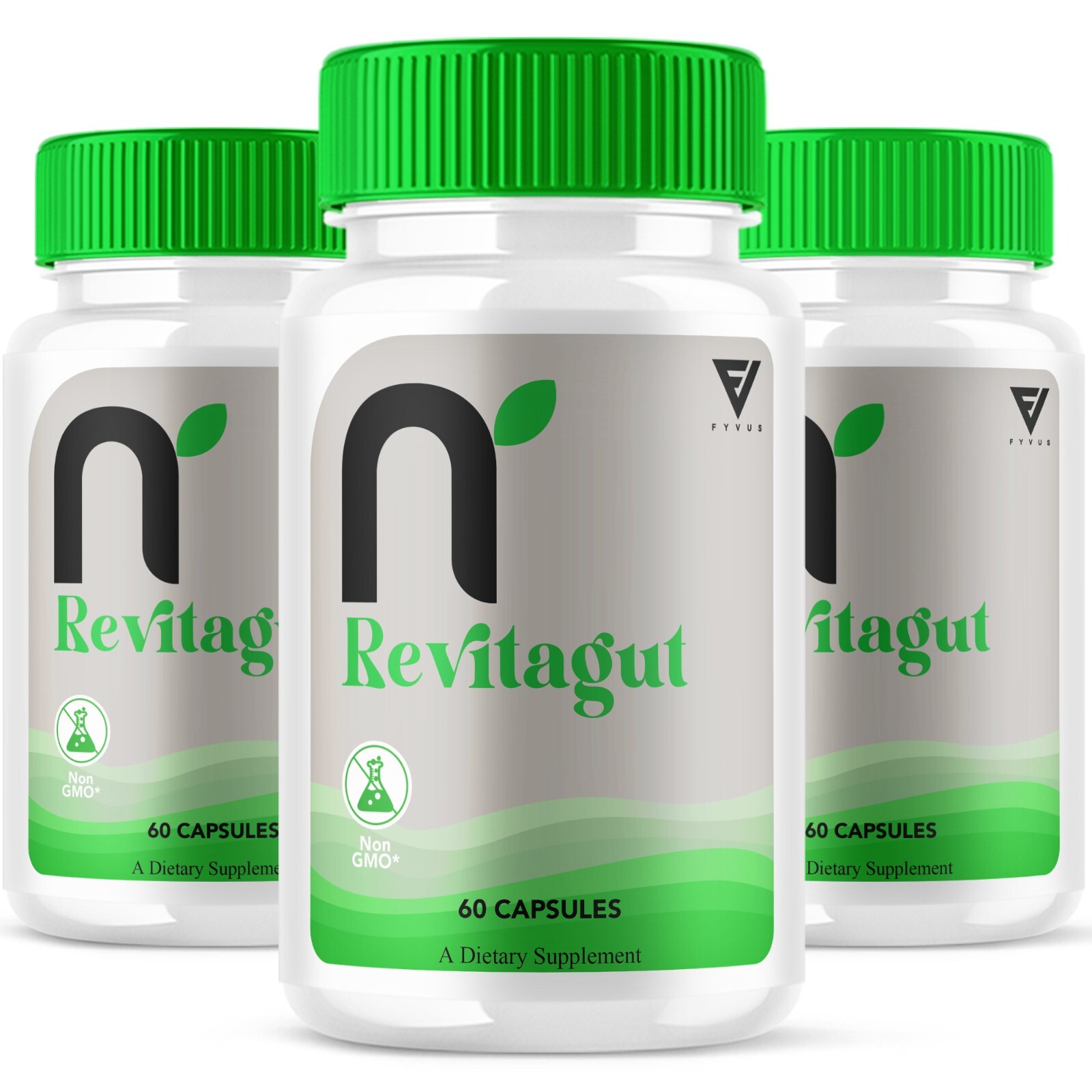 (3 Pack) Revitagut Glycogen Support Supplement Revita Gut Pills (180 Capsules)