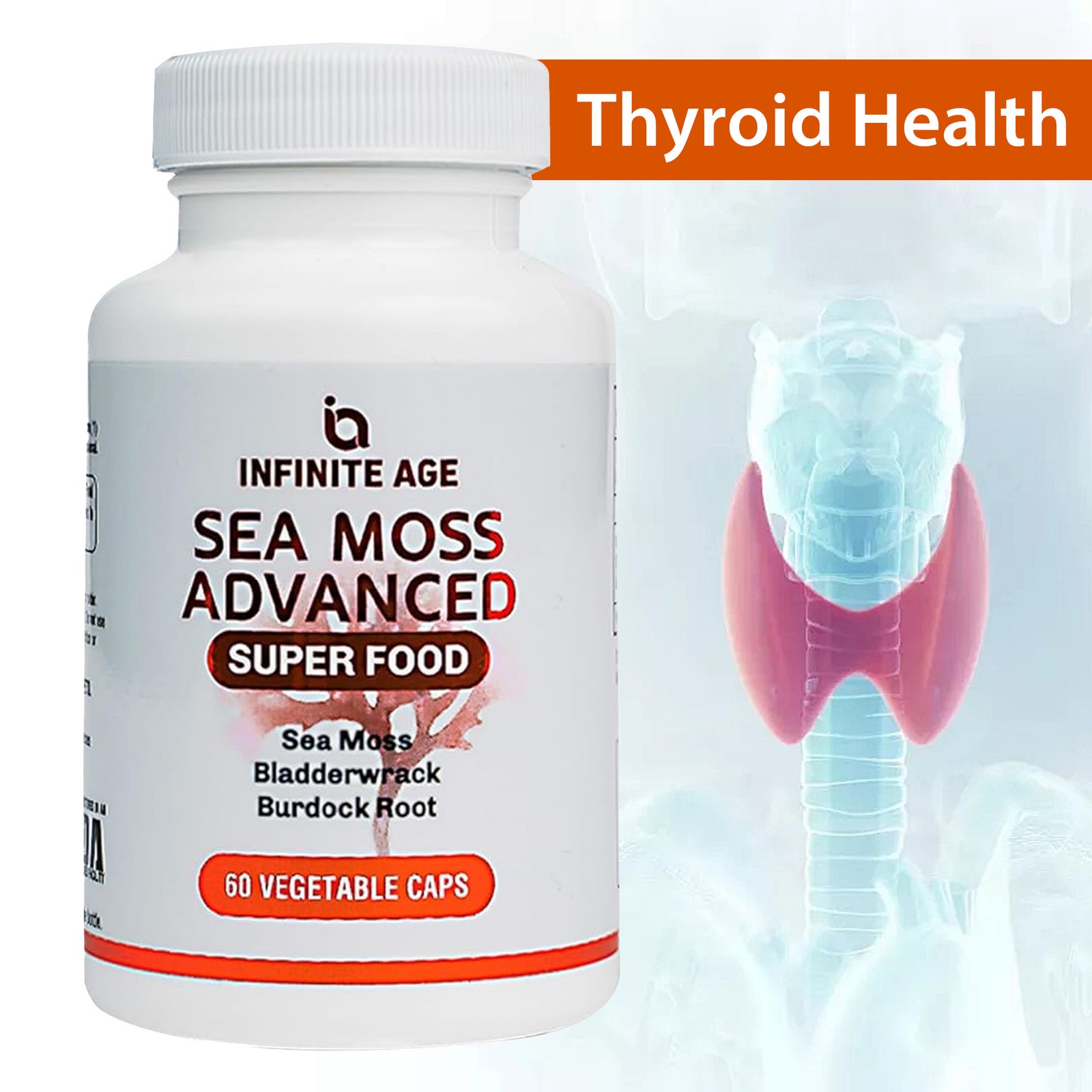 Infinite Age Sea Moss Advanced Superfood – Thyroid Health, Digestion, Detox, Gut