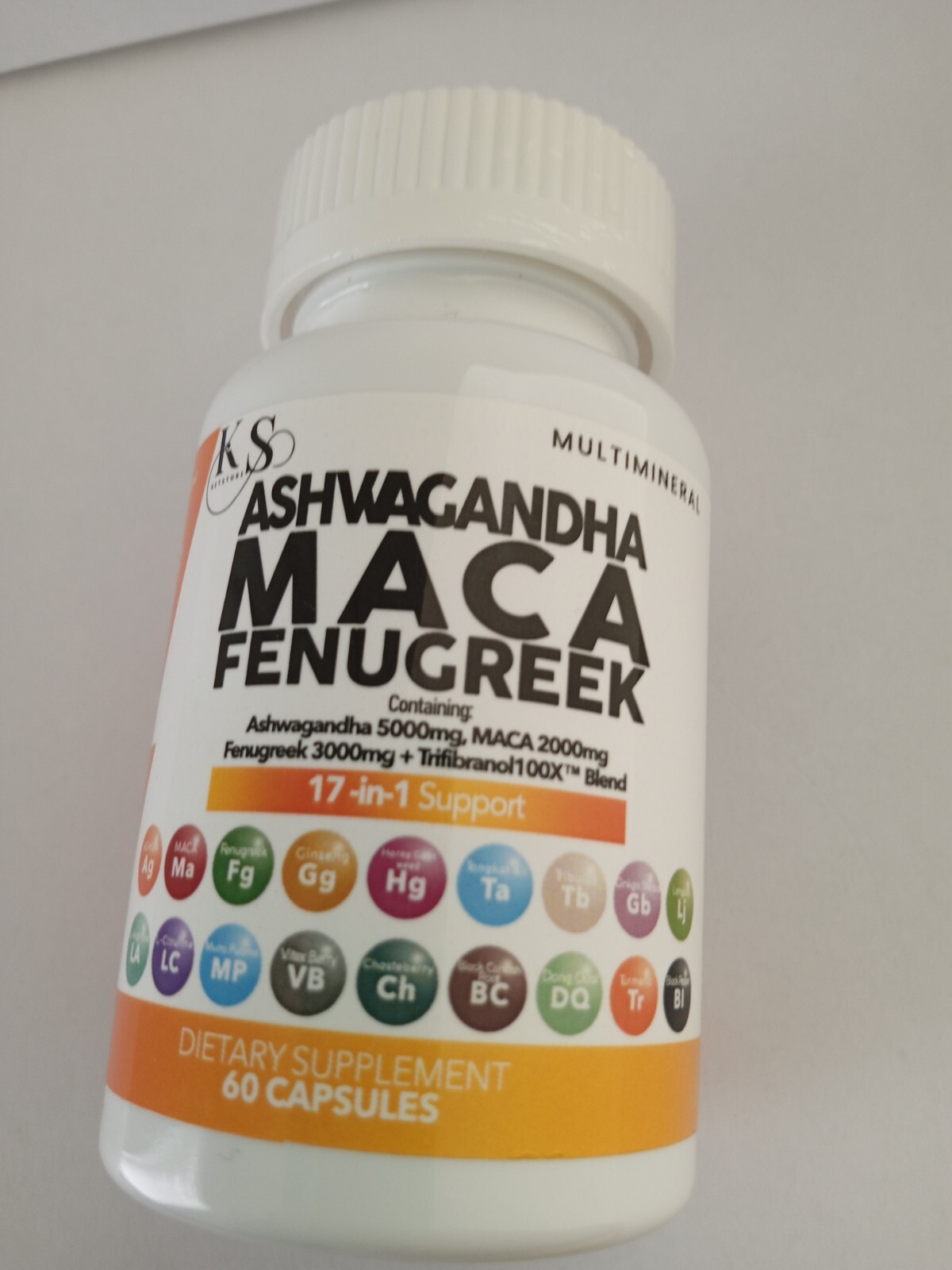 Ashwagandha 5000mg Maca Root 2000mg Fenugreek 3000mg Supplement with Tongkat…