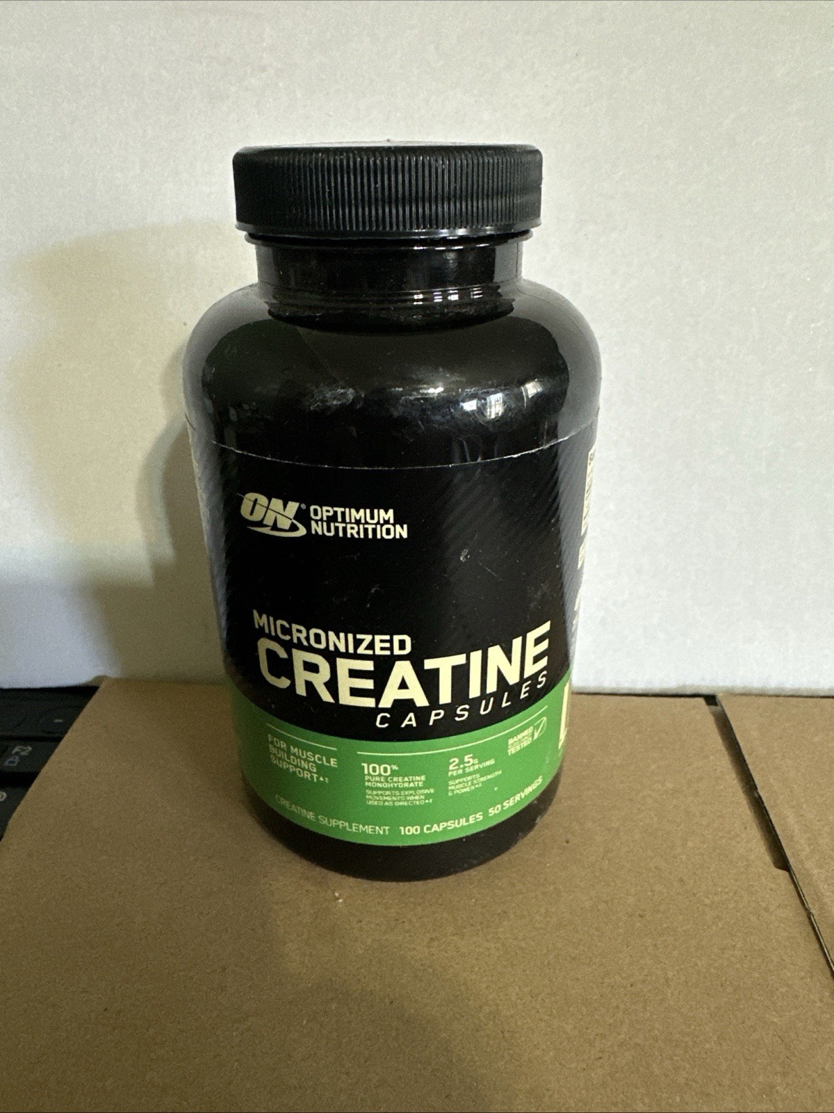 Optimum Nutrition Creatine 100 Caps | Pure Creatine Monohydrate Exp.11/26