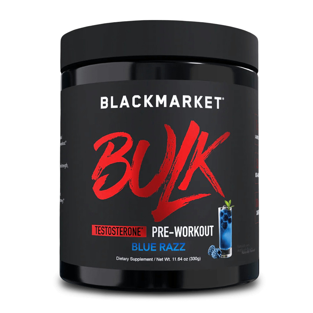 BlackMarket Labs BULK Pre-Workout, Muscle Growth, Strength, Support Testosterone