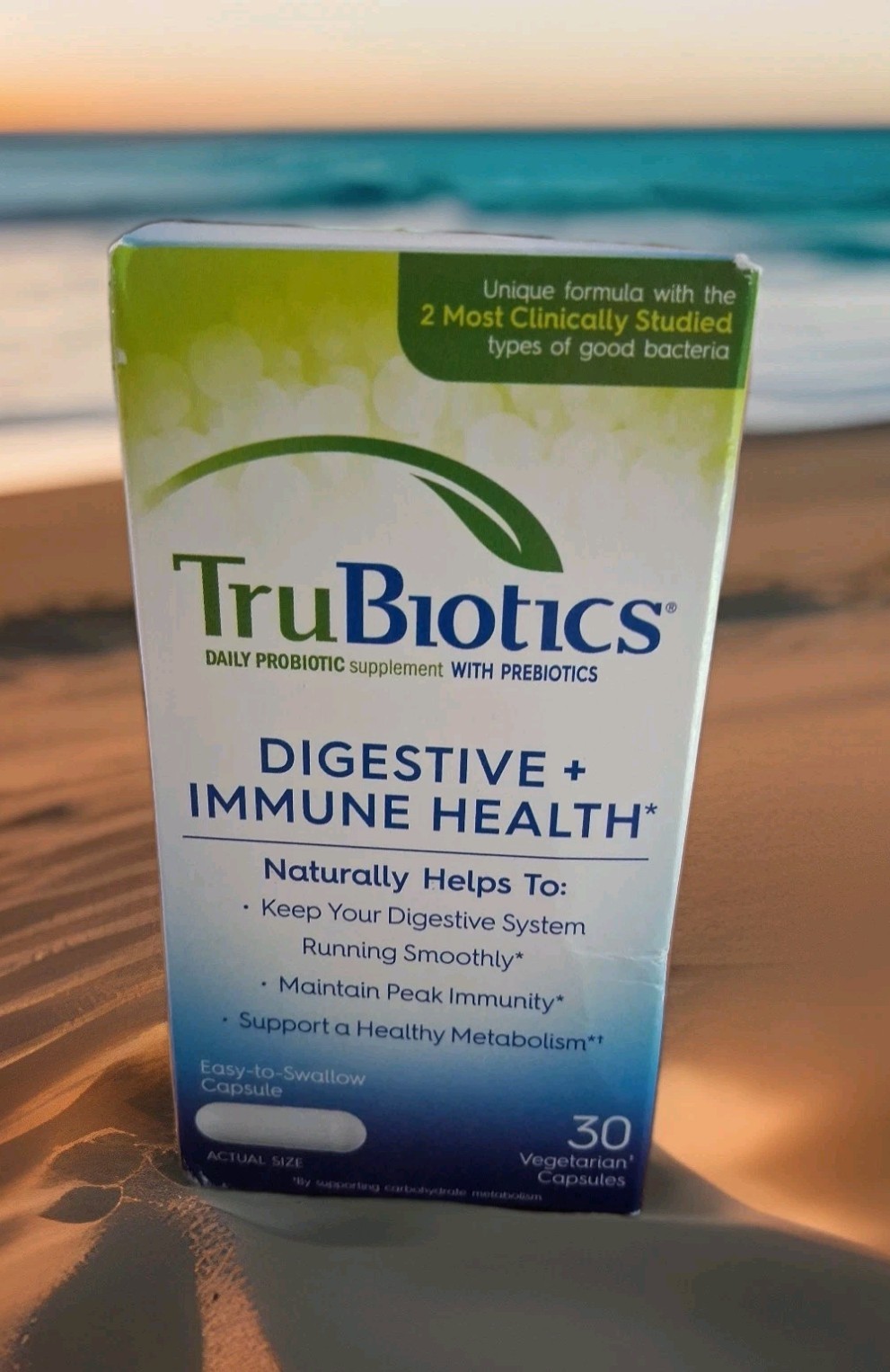 TruBiotics Probiotics – Digestive & Immune Support, 2 Strains, 60 Capsules