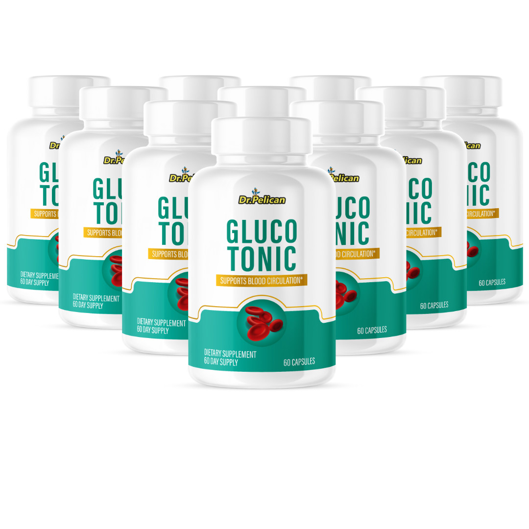 Gluco Tonic- Blood Support- 10 Bottles- 600 Capsules