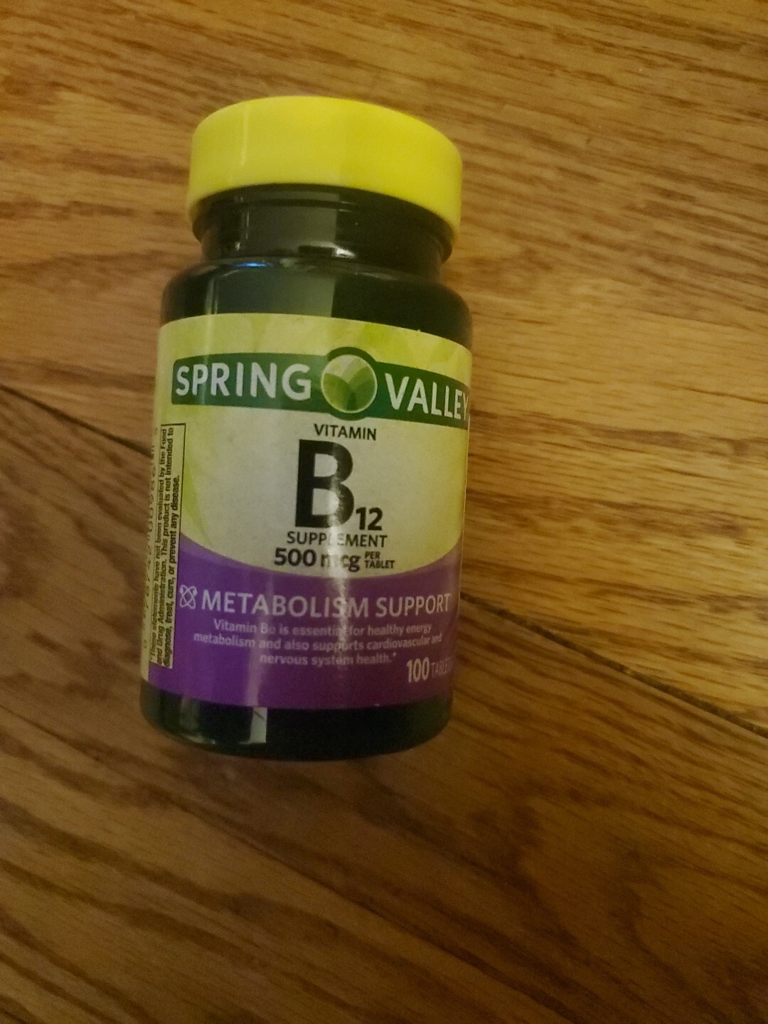 Spring Valley Vitamin B12 Tablets 500mcg 100 Count