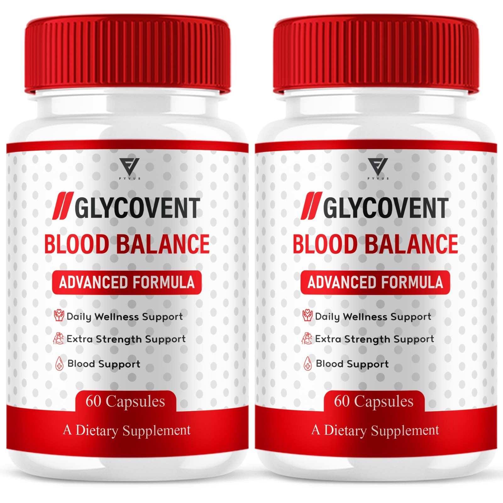 (2 Pack) Glycovent Blood Support Capsules, Glyco Vent Supplement (120 Capsules)