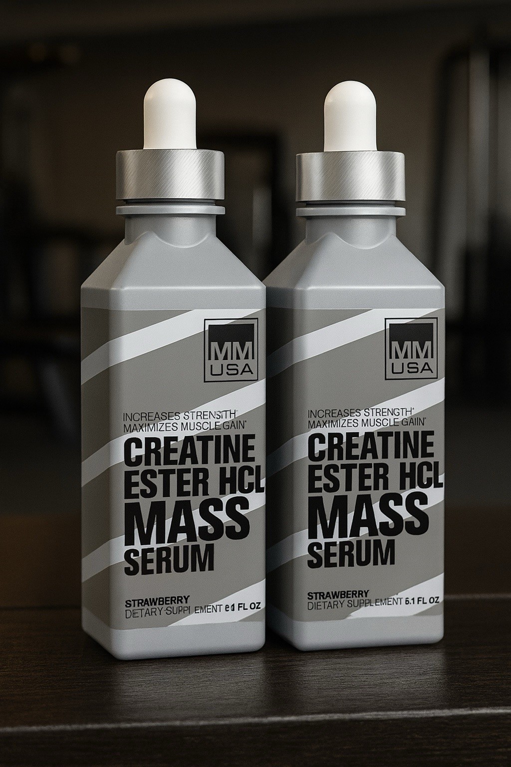 2 PACK – MMUSA Creatine Ester HCL Mass Serum STRAWBERRY 5.1oz / EXP: 12/2026