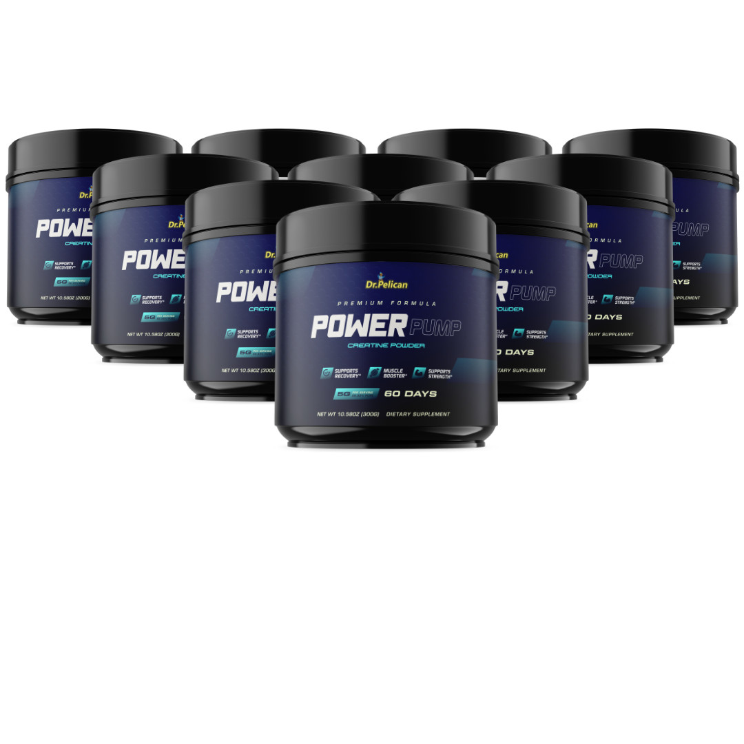 POWER PUMP- PREMIUM Creatine Powder-Sports & Fitness-10 Bottles- (600days) 3000g