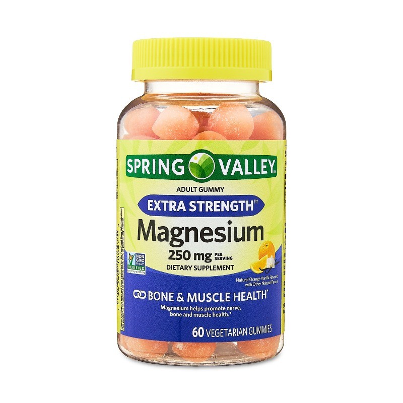 Spring Valley Magnesium Bone and Muscle Health Support Gummies, 250mg, 60 Count