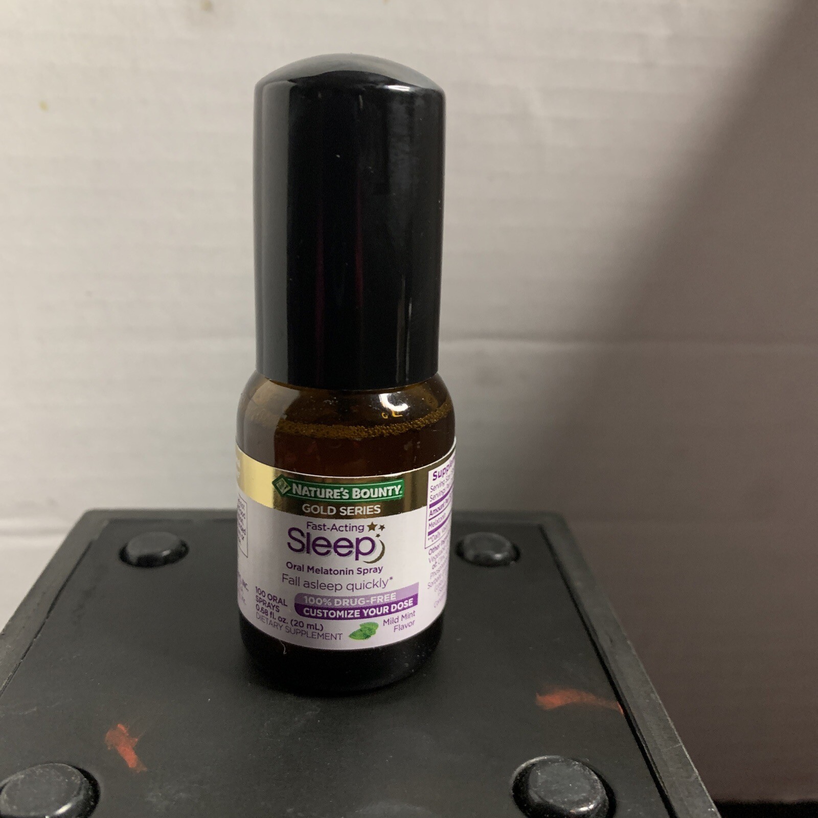 Nature’s Bounty Sleep Aid Calm Melatonin Oral Spray Fall Back Asleep Fast Acting