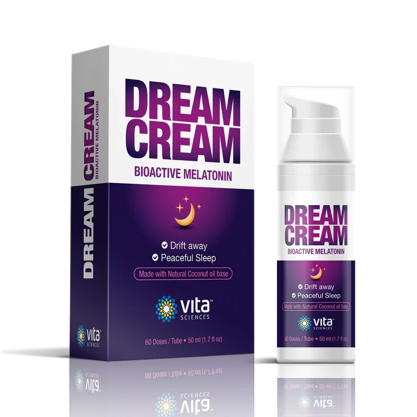 Dream Cream Melatonin Sleep Cream for Restful Night Relaxation Fast Absorbing