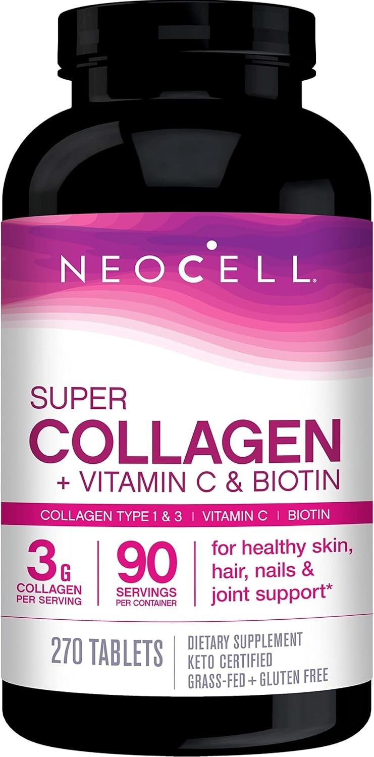 NeoCell Super Collagen With Vitamin C and Biotin, Skin,Hair and Nails Supplement