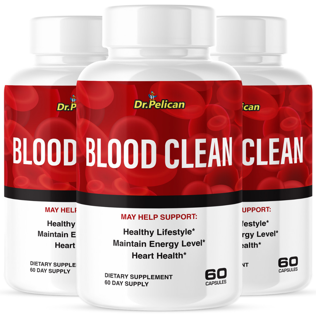 Blood Clean- Blood Support- 3 Bottles- 180 Capsules