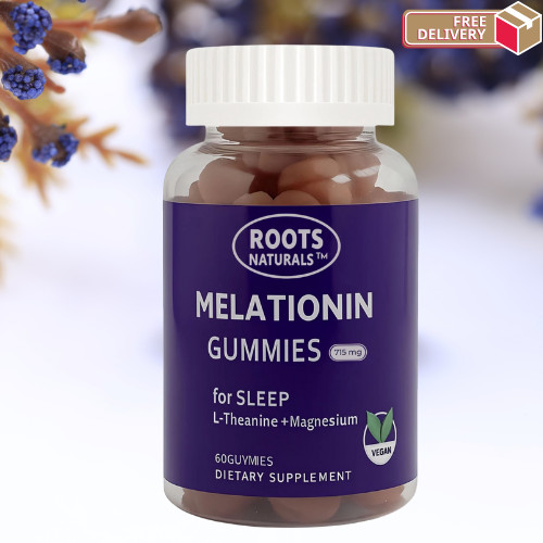 Melatonin Gummies for Sleep – 60 Vegan Gummies – 715mg / New Box