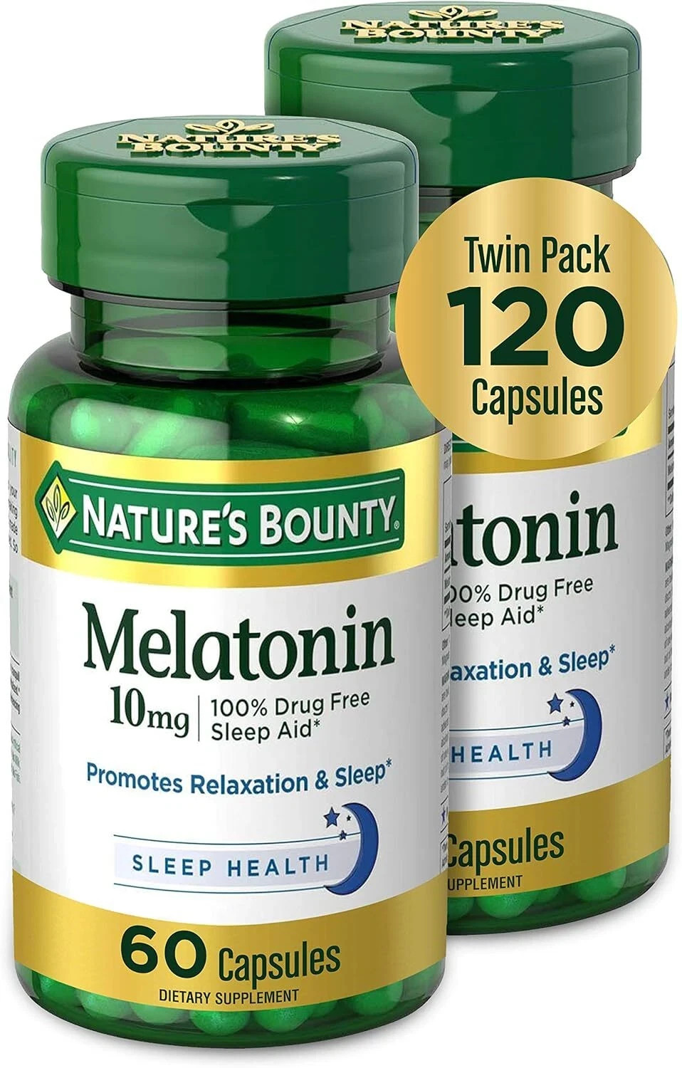 Nature’s Bounty Melatonin, Promotes Relaxation and Sleep Health, 10mg *12/25*
