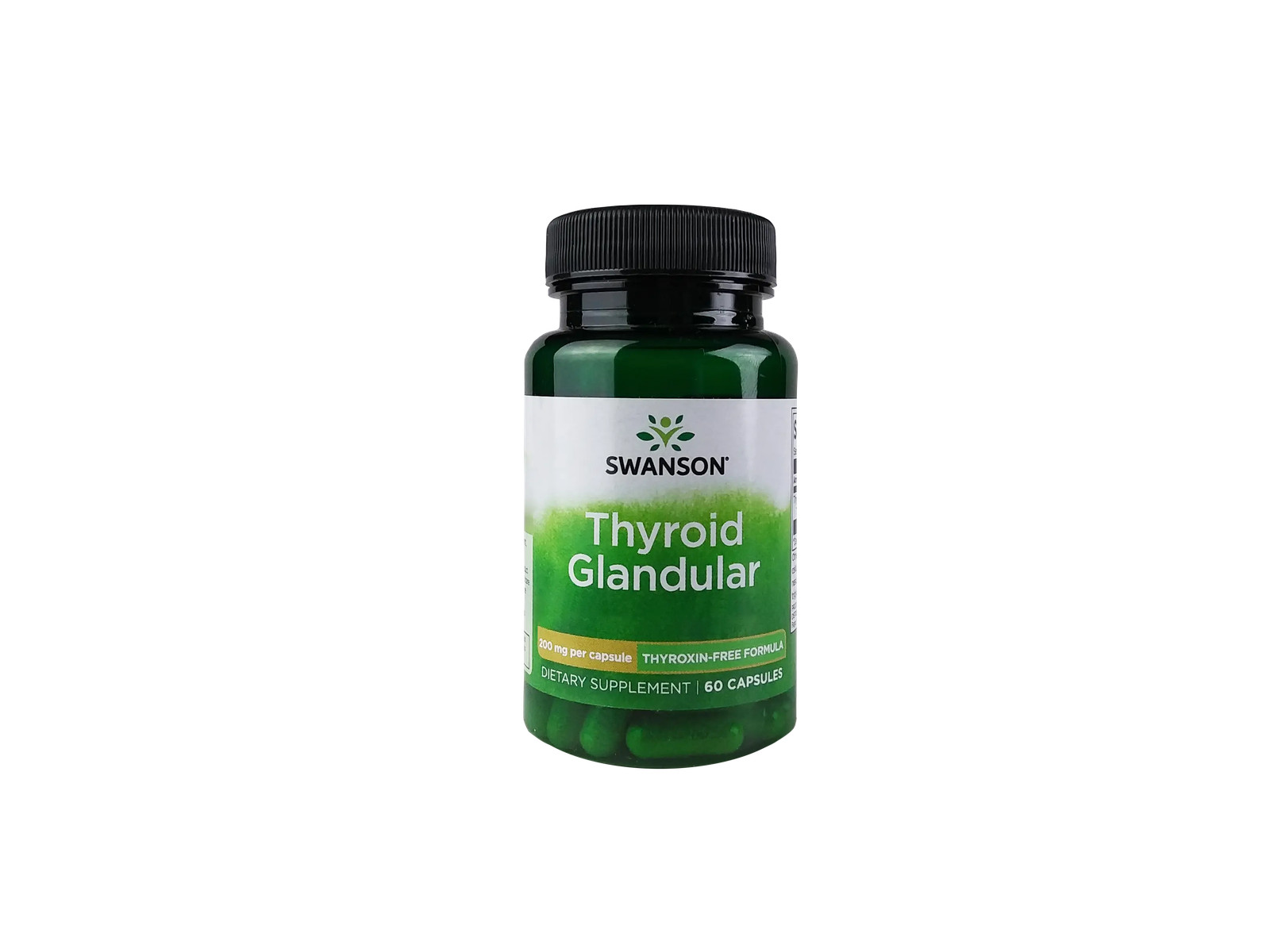 Swanson Thyroid Glandular – Thyroxin-Free Formula 200 mg 60 Caps
