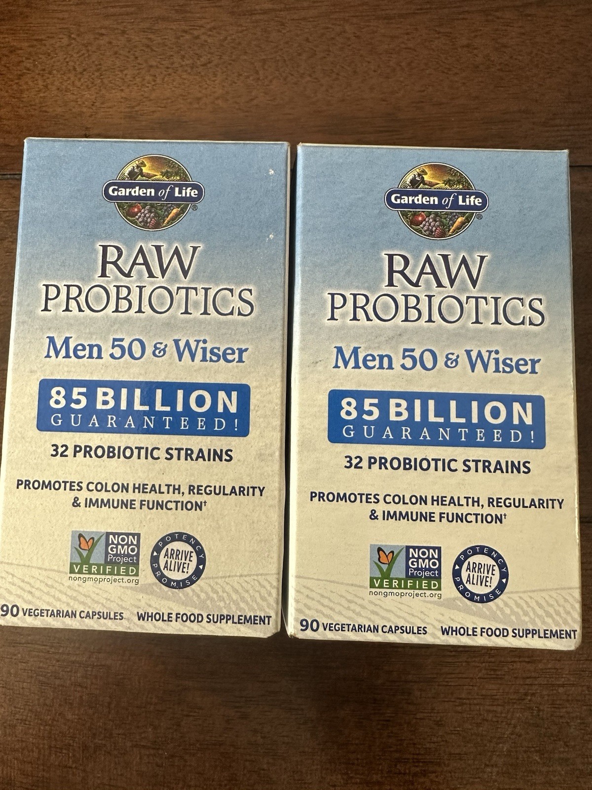 Garden of Life Raw Probiotics Men 50 & Wiser – 90 Caps EXP 2027 – 2X!