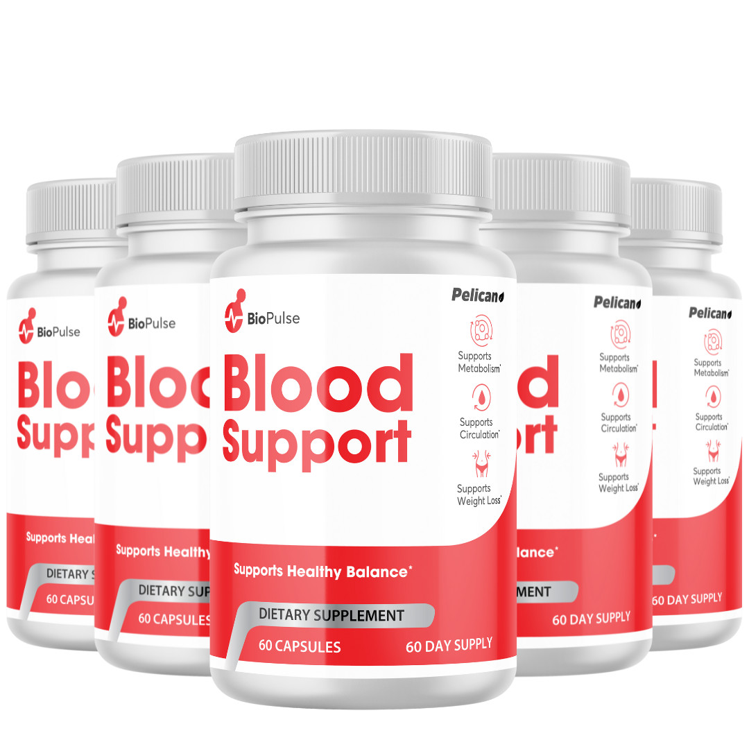 Bio Pulse- Blood Support- 5 Bottles- 300 Capsules