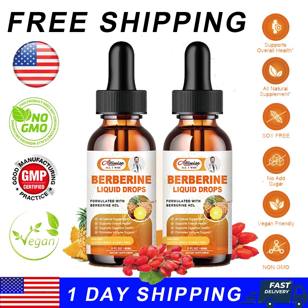 Clean Nutra Berberine with Ceylon Cinnamon Supplement Liquid Drops