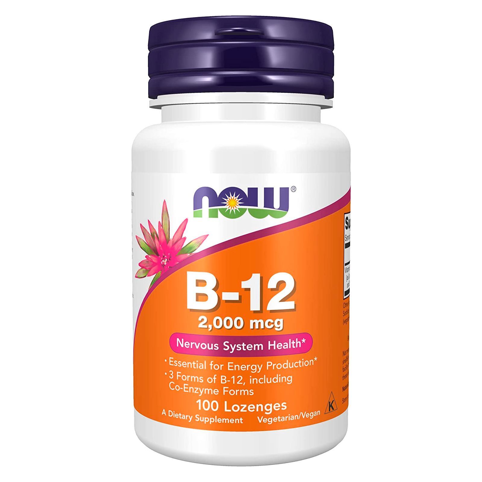 NOW FOODS Vitamin B-12 2 000 mcg 100 Lozenges