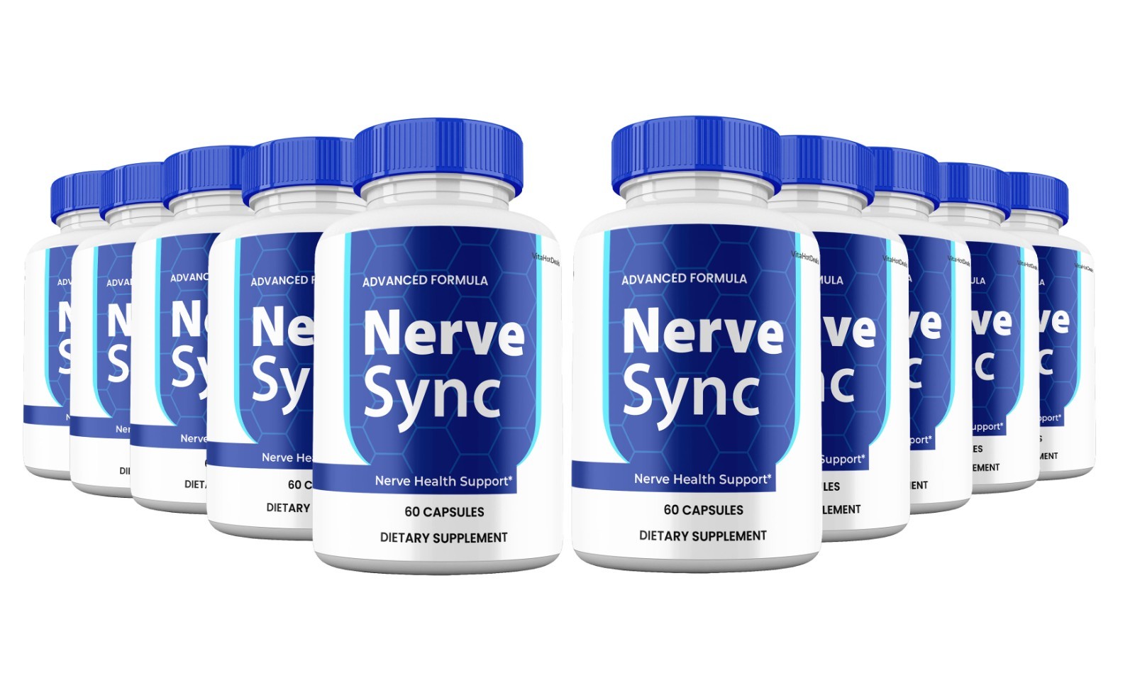 Nerve Sync Capsules, Max Strength Nerve Health Supplement, NerveSync (10 Pack)