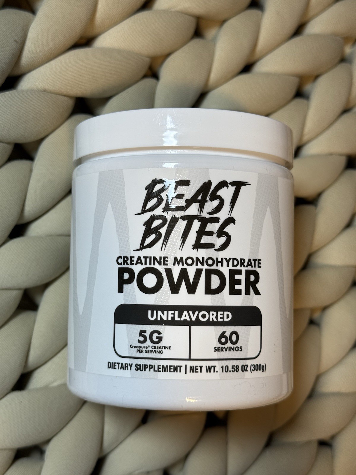 Beast Bites Creatine Monohydrate Powder Unflavored 10.58 oz