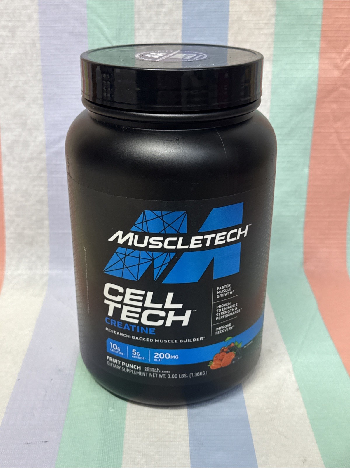 Performance Series, BEST CREATINE-GROWTH, Fruit Punch, 3 lbs(1.36 kg)-FAST SHIP