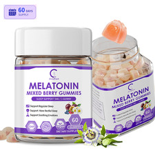 Melatonin Fast Dissolve, Sleep Aid, Berry Flavored w/ L-Theanine, Valerian Root