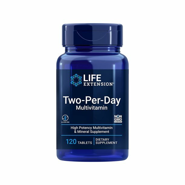 Life Extension Two-Per-Day High Potency Multi-Vitamin & Mineral Supplement 2Pack