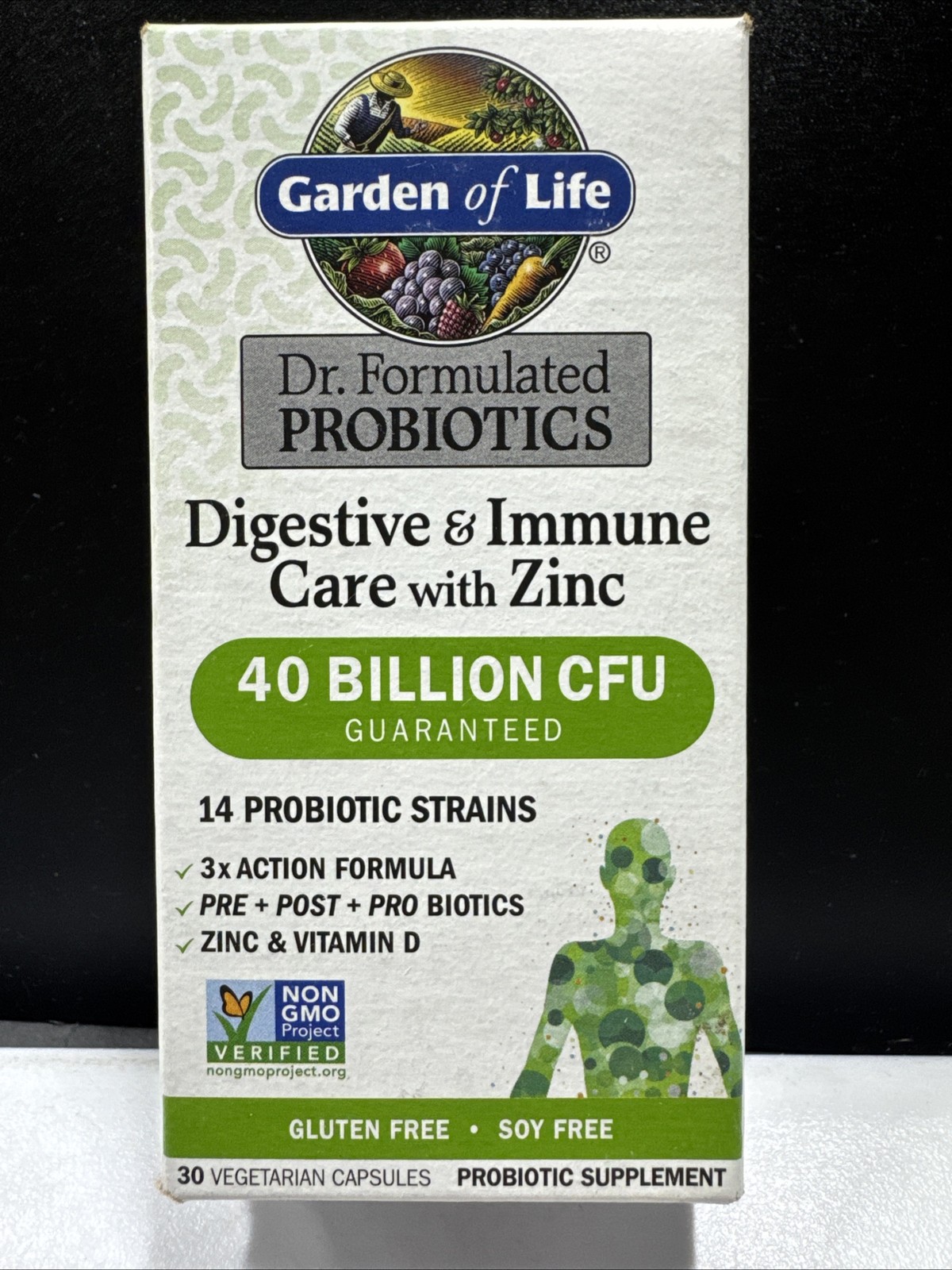 Garden of Life Probiotics Digestive and Immune Care w/Zinc (30 day supply) 05/26