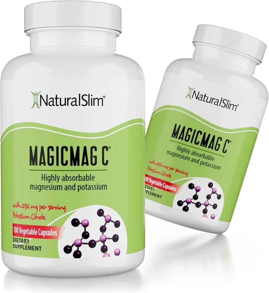 Naturalslim Magicmag C Magnesium Citrate Capsules W/ Natural Potassium, 2 Pack