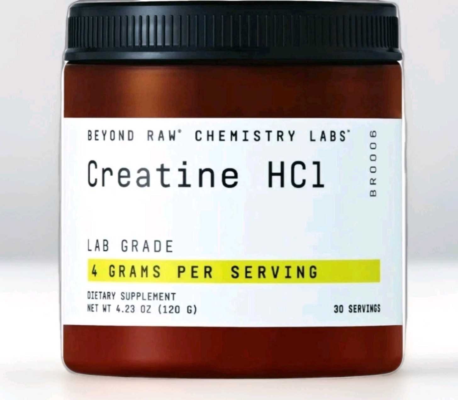 Beyond Raw Chemistry Labs Creatine HCl 60 Servings 120g Muscle Performance
