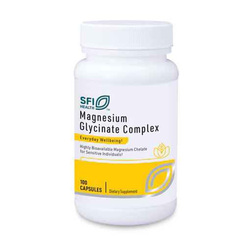 Klaire Lab SFI Health Magnesium Glycinate Complex – 100 Capsules – Exp. 11/2025