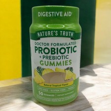 Natures Truth Probiotic 50 Gummies for Adults Vegan Non-GMO & Gluten Free 1/26+