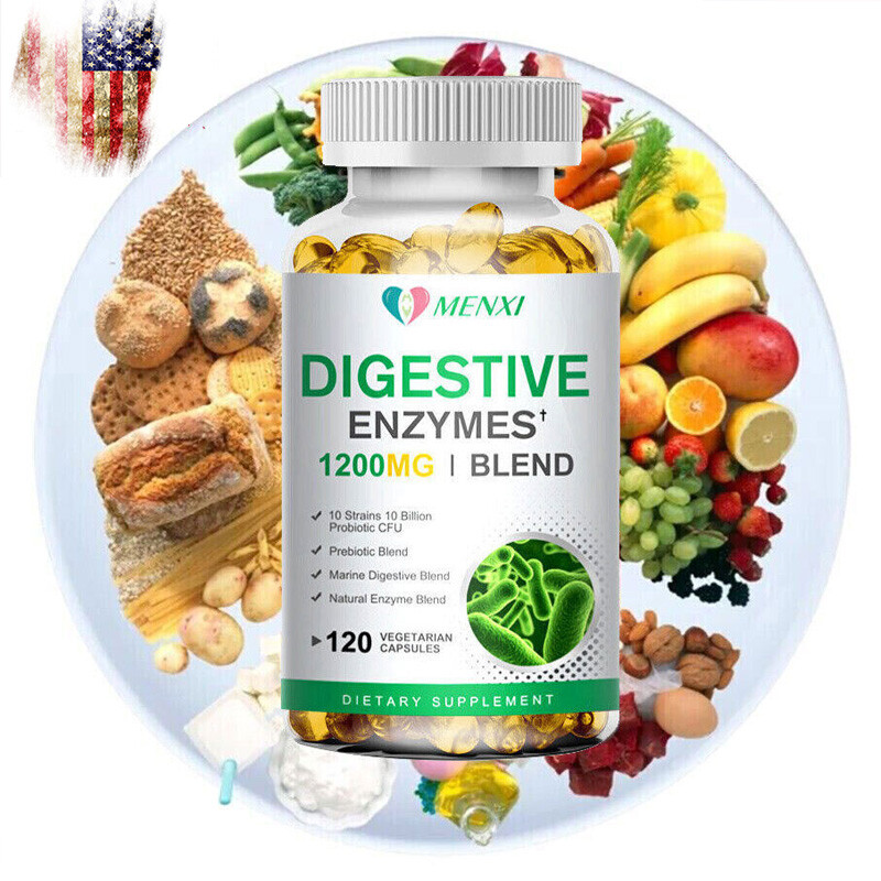 240p Digestive Enzymes Prebiotic & Probiotics Gas,Constipation & Bloating Relief