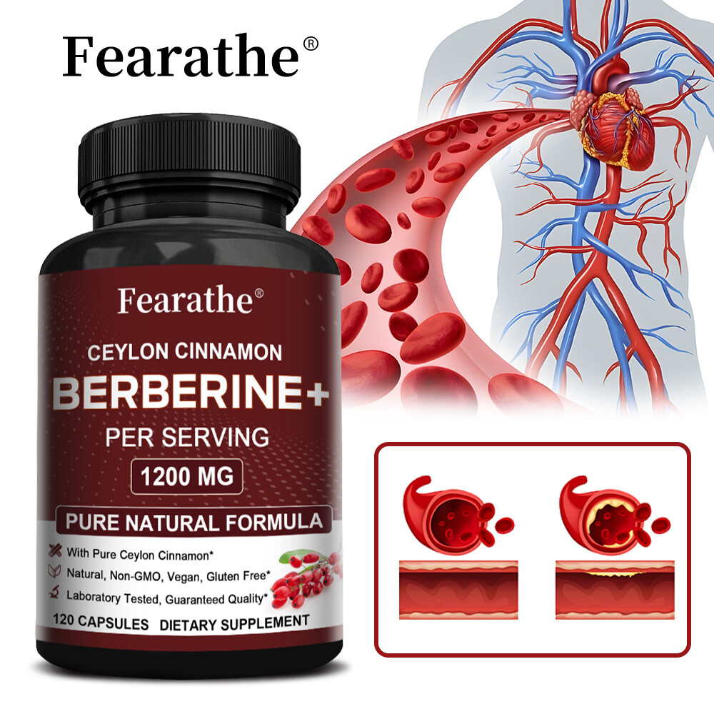 Premium Berberine W/ Ceylon Cinanamon 1200mg, Healthy Heart, Boost Immunity
