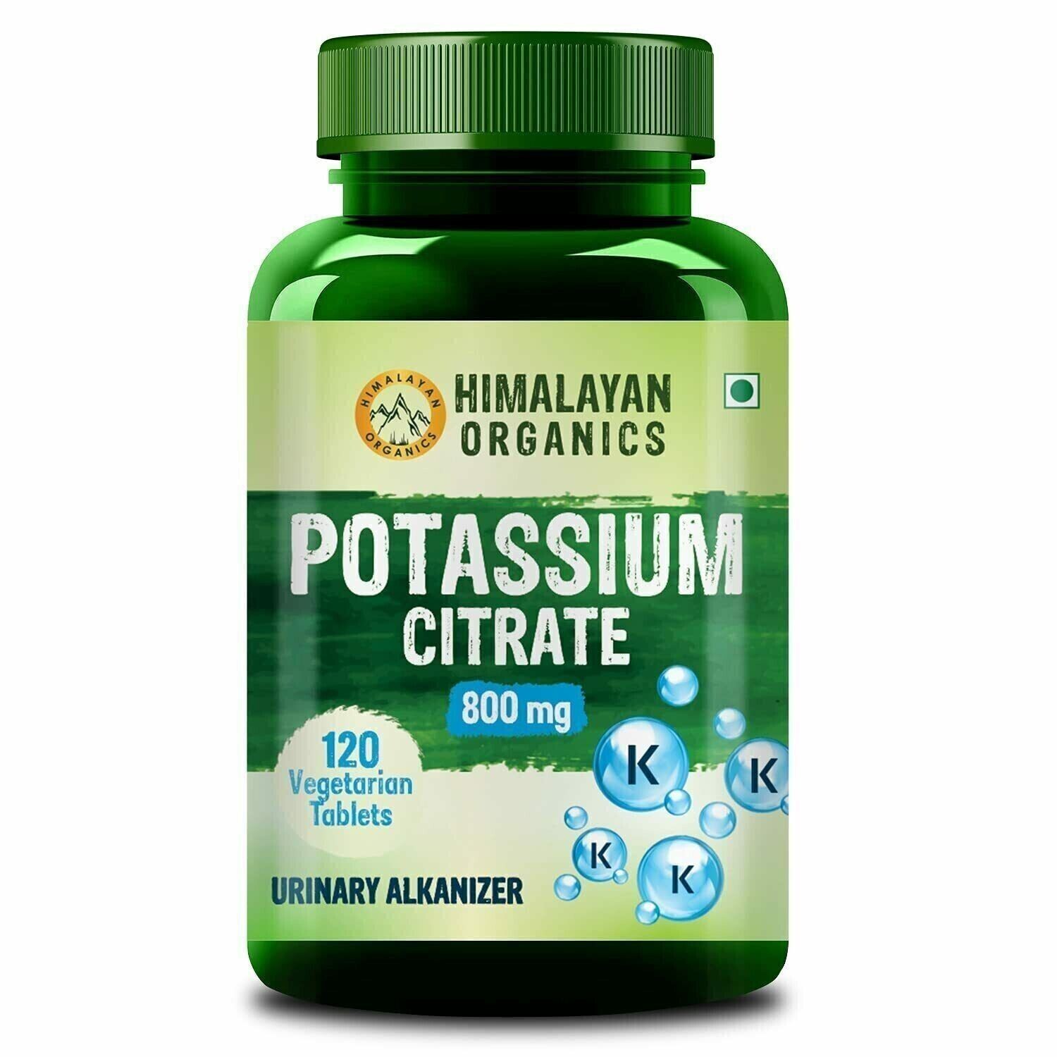 Himalayan Organics Potassium Citrate, 800 mg – (120 Veg Tablets) Free Ship