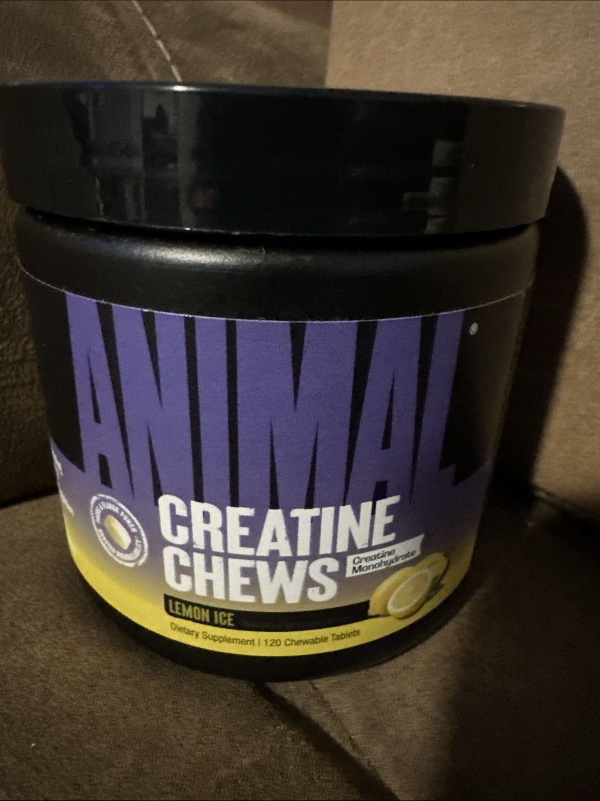 Animal Creatine Chews Lemon Ice 120 Chewable Tablets