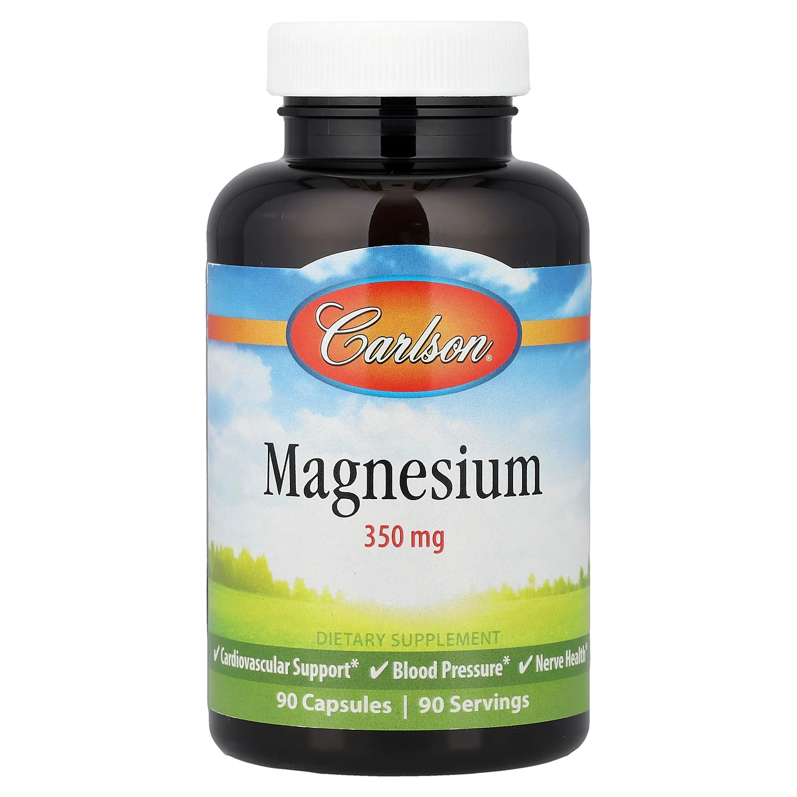 Magnesium, 350 mg, 90 Capsules