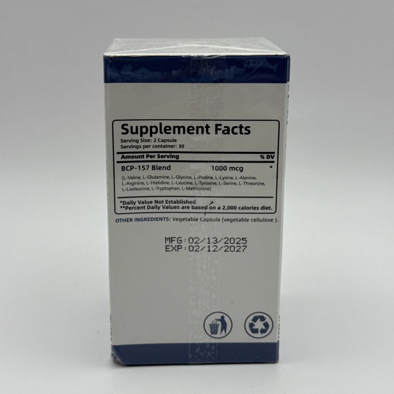 BCP-157 ✨Collagen Peptides✨ 1000 mcg ✨60 Count✨ EXP 2/27