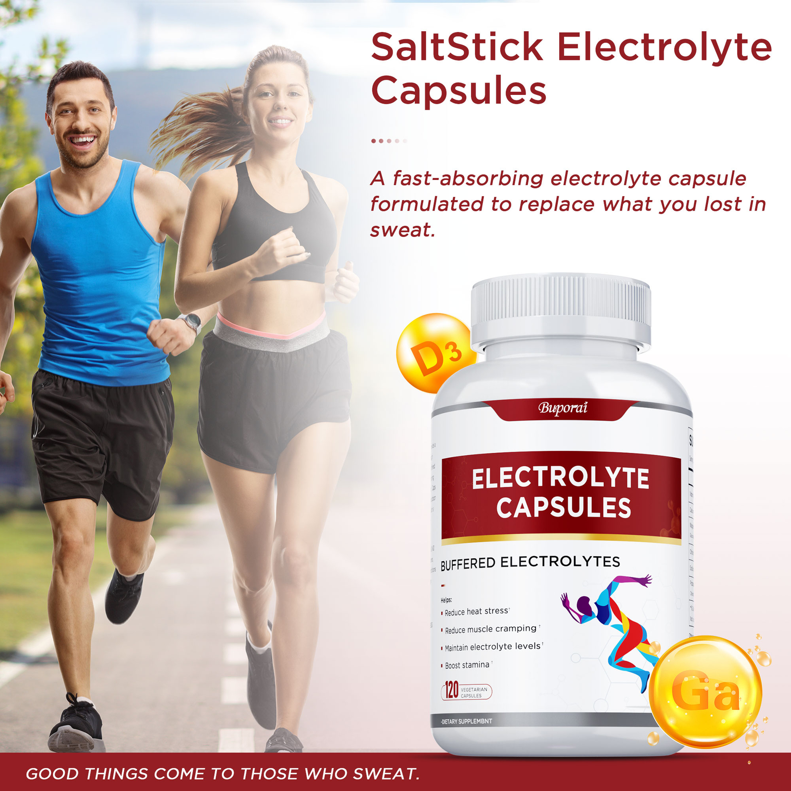 Electrolyte Capsules – Relieves Muscle Spasms and Enhances Endurance – Calcium