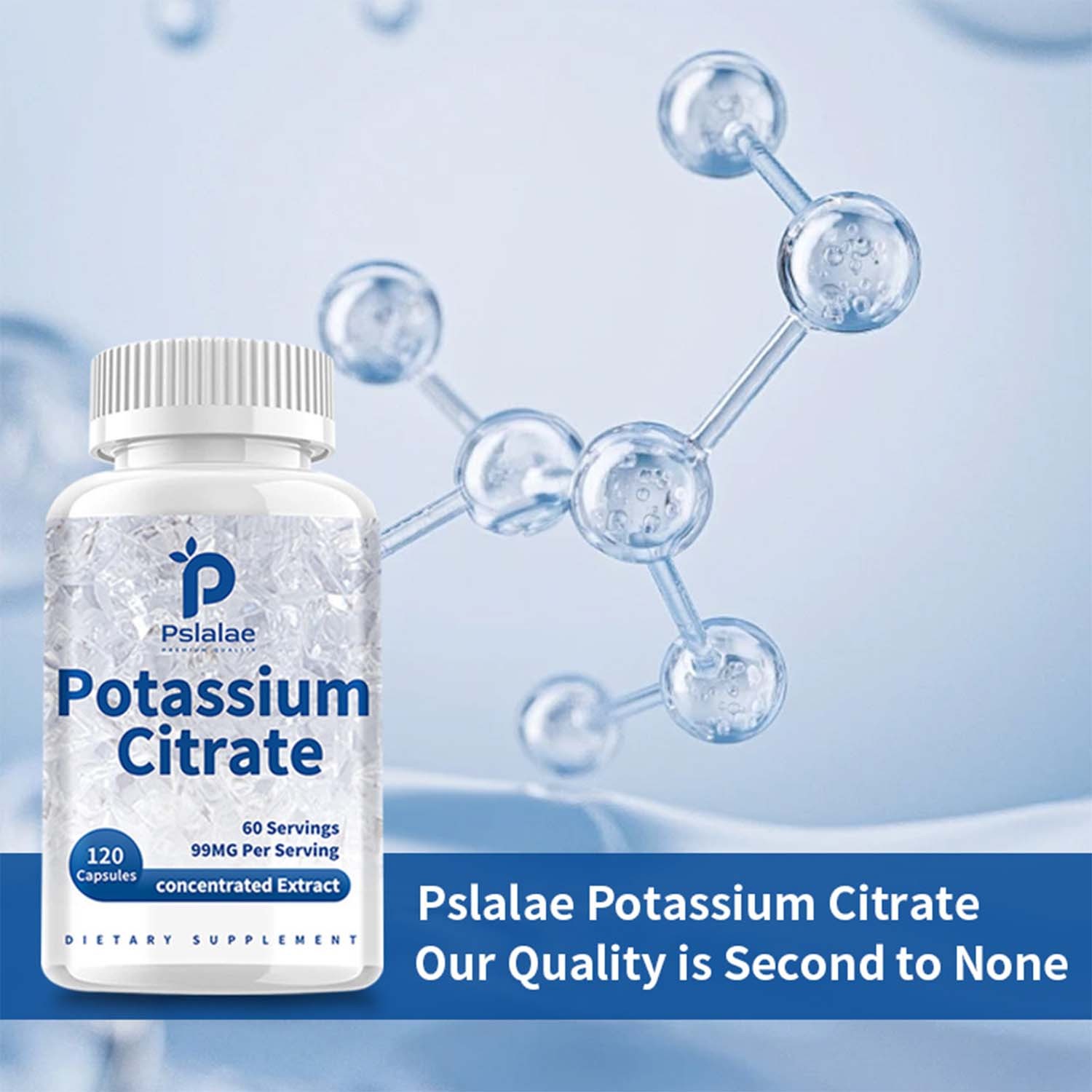 Potassium Citrate 99mg-for Blood Pressure and Muscle Cramps Heart Kidney Nerves