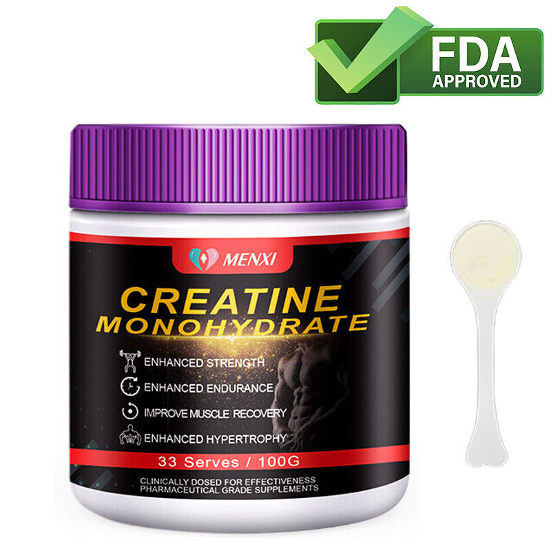 Micronized Creatine Monohydrate Powder 100g, 60 Servings, Unflavored Creatine