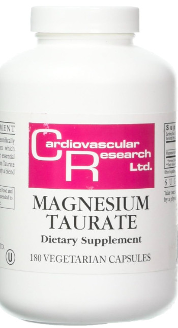 Cardiovascular Research Pure Magnesium Taurate Mineral Supplement, 180 Capsules