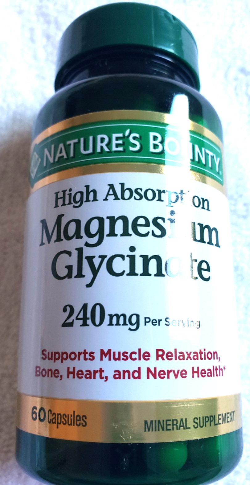 High Absorption Magnesium Glucinate For Muscle , Bone , Heart And Nerve Health.