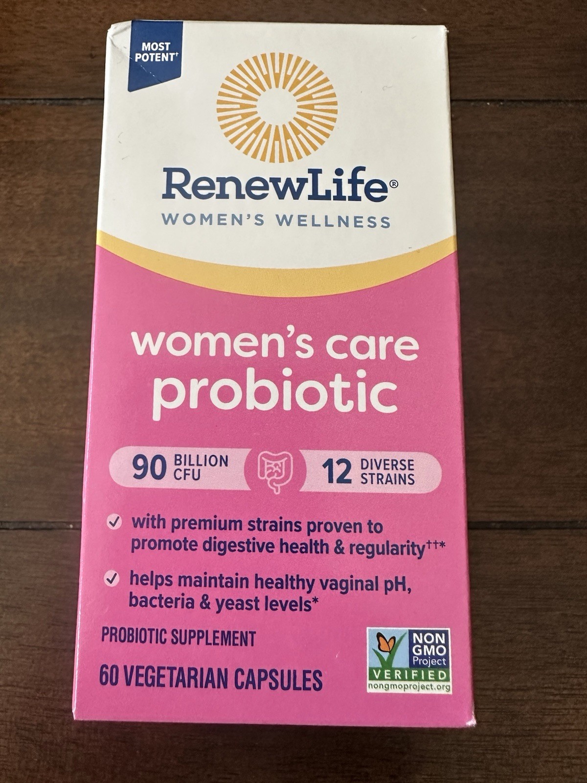 RenewLife Women’s Care Probiotic 90 Billion CFU Exp 7/2026