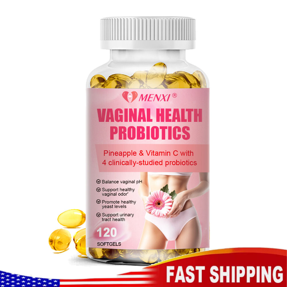 Vaginal Probiotics for Women pH Balance w/ Prebiotics Lactobacillus 120 Court