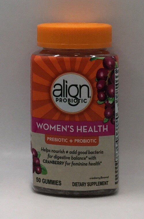 Align Women’s Health Prebiotic Probiotic Cranberry 50 Ct EXP 4/26